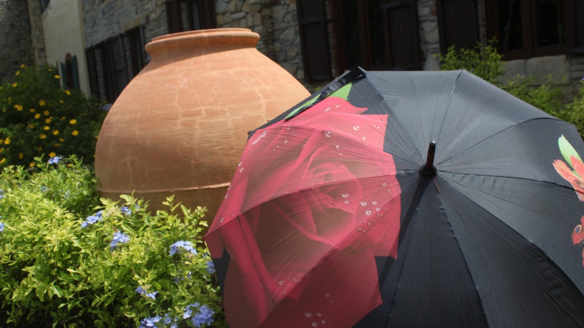 pied seche linge parapluie